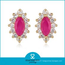 Oval Shaped Ruby Gemstone Earrings for Sale
